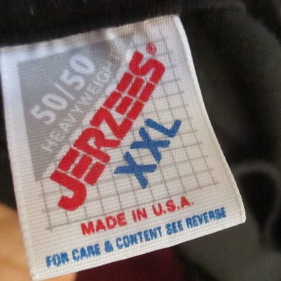 Vtg T-shirt XXL 90's Vietnam Veteran Jerzees Black XXL Morgan County Colorado - Picture 3 of 4